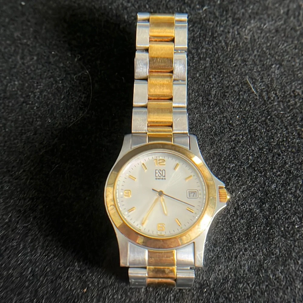 ESQ Swiss Vintage Men's Two Tone Stainless Steel Watch